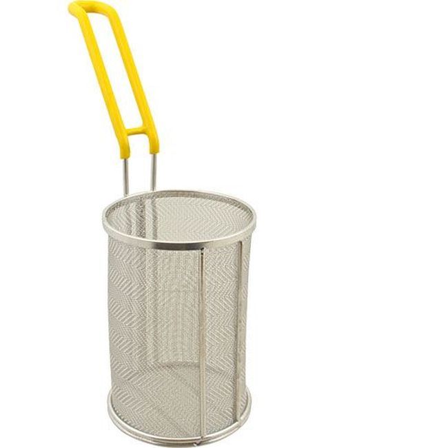 Winco Mpf-57 Stainless Steel Fine Mesh Short Pasta Insert Basket, 5 X 7 In