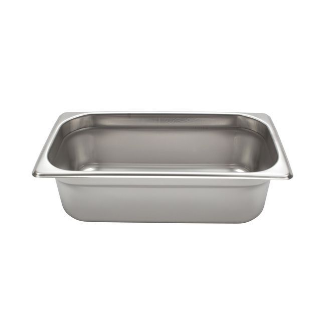 Winco Spjl-304 25 Gauge Stainless Steel Third Size Anti-jam Steam Table Pan, 4 In Deep