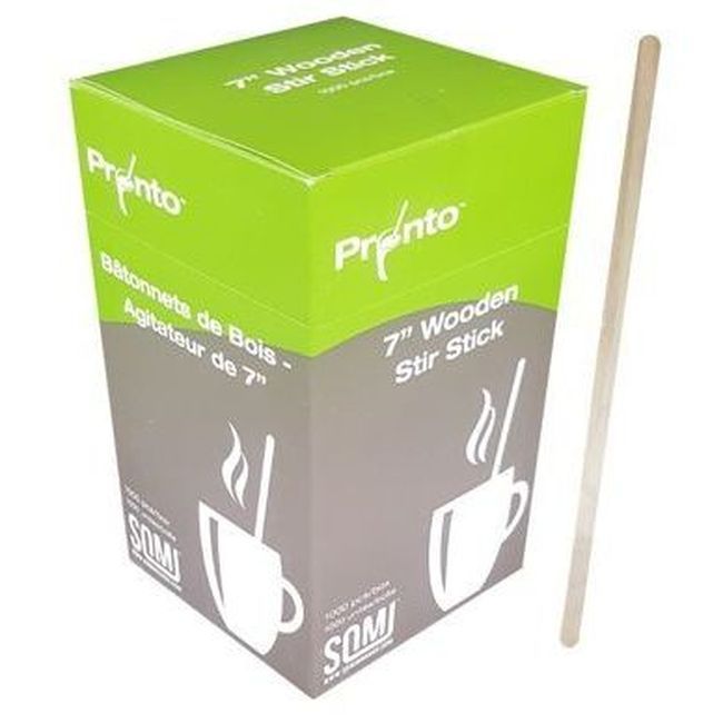 Somi Birchwood Stir Stick, 7 In -- 10000 Per Case