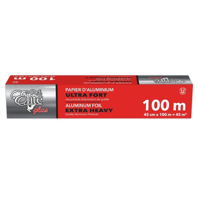 Chef Elite Plus Extra Heavy 19mic Aluminum Foil, 45 Cm X 100 M