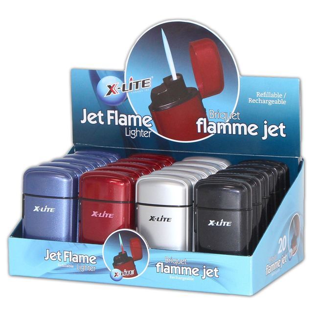 X-lite Jet Flame Refillable Lighter -- 20 Per Case