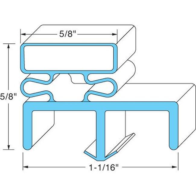Norlake Nor003724 Norlake Door Gasket, 38 1/2 In X 79 In
