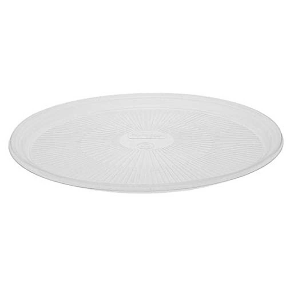 Pactiv Caterware Clear Pet Round Flat Platter, 12.2 In -- 100 Per Case