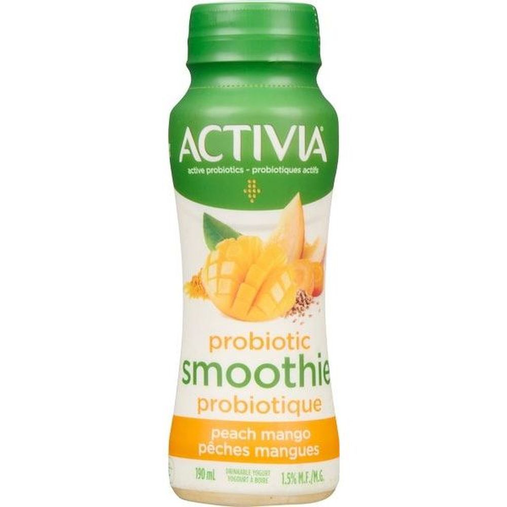 Activia Peach And Mango Smoothie, 190 Ml -- 8 Per Case