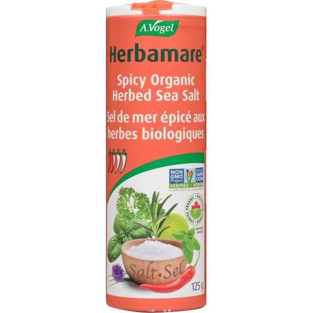 A.vogel Herbamare Spicy Organic Herbed Sea Salt, 125 G -- 12 Per Case