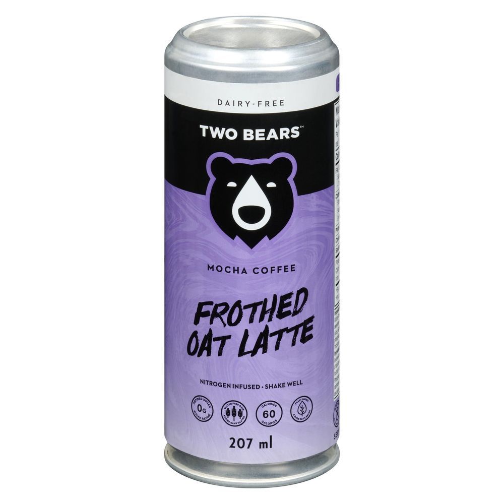 Two Bears Ready To Drink Mocha Oat Latte, 207 Ml -- 6 Per Case