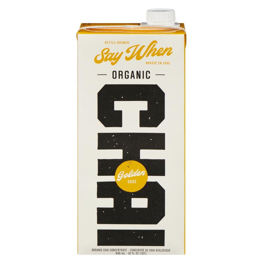 Say When Organic Golden Chai Tea, 946 Ml -- 12 Per Case