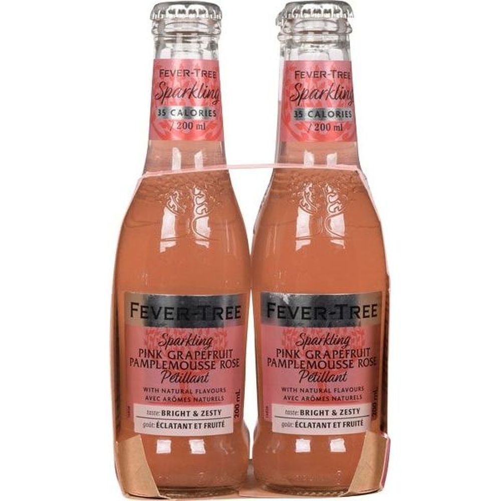 Fever-tree 200 Ml Pink Grapefruit Sparkling Soda, 4 Count -- 6 Per Case