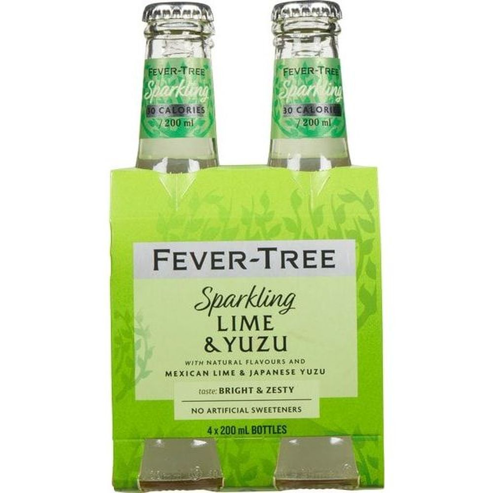 Fever-tree 200 Ml Sparkling Lime And Yuzu, 4 Count -- 6 Per Case