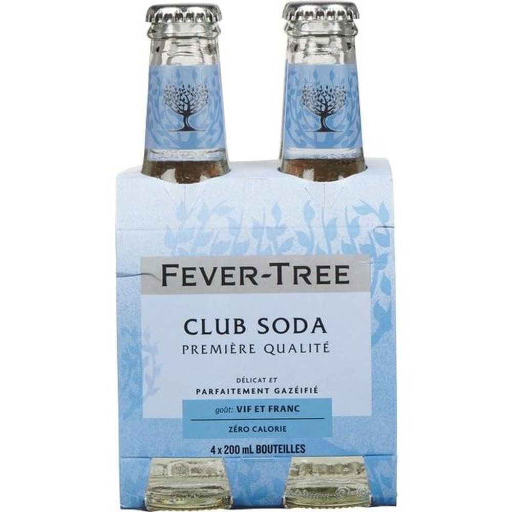 Fever-tree 200 Ml Club Soda, 4 Count -- 6 Per Case