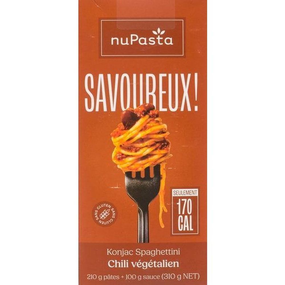 Nupasta Konjac Spaghettini Vegan Chili Meal Kit, 310 G -- 6 Per Case