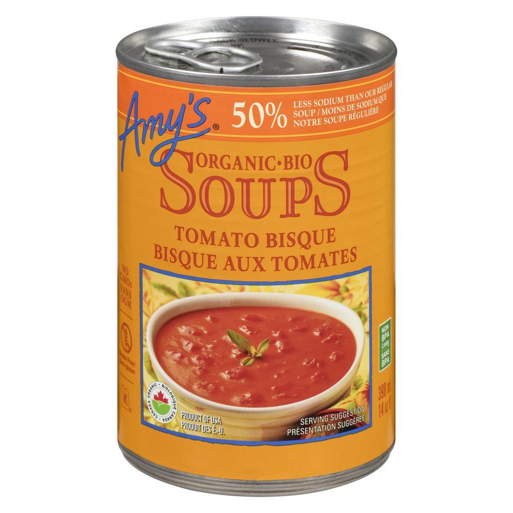 Amy's Organic Lower In Sodium Tomato Bisque, 398 Ml