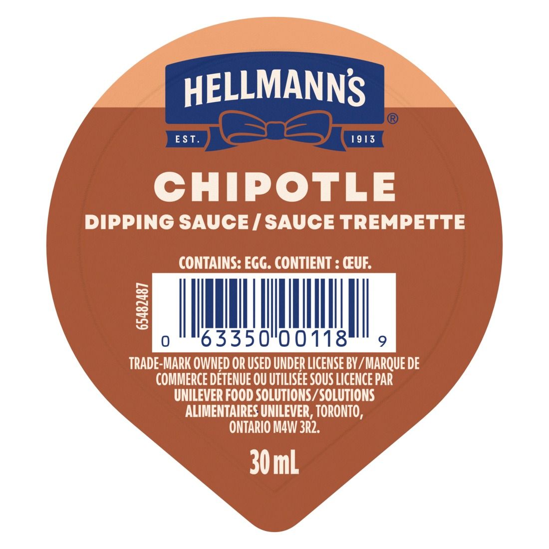 Hellmann's Chipotle Dip Cup, 30ml -- 10 Per Pack
