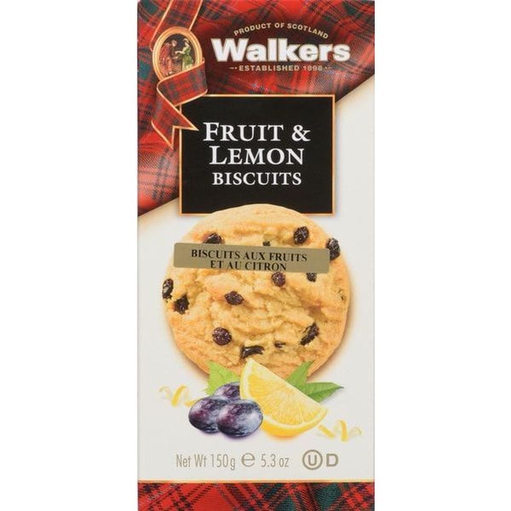 Walkers Fruit And Lemon Biscuits, 150 G -- 12 Per Case
