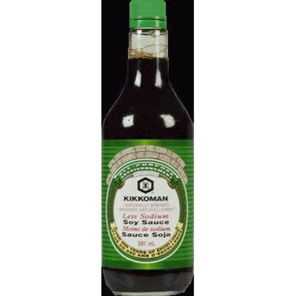 Kikkoman Less Sodium Soy Sauce, 591 Ml -- 12 Per Case