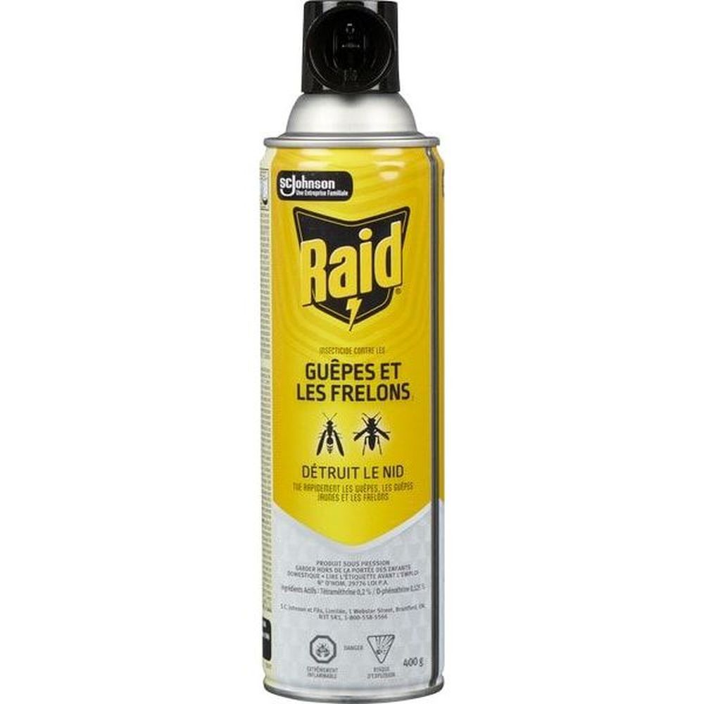 Raid Wasp And Hornet Bug Killer 7 Aerosol, 400 G -- 12 Per Case