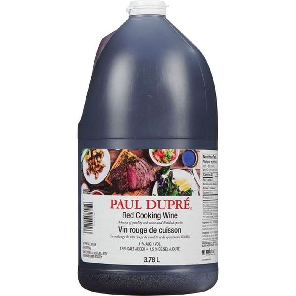 Paul Dupre 11 Percent Red Cooking Wine, 3.78 L -- 4 Per Case