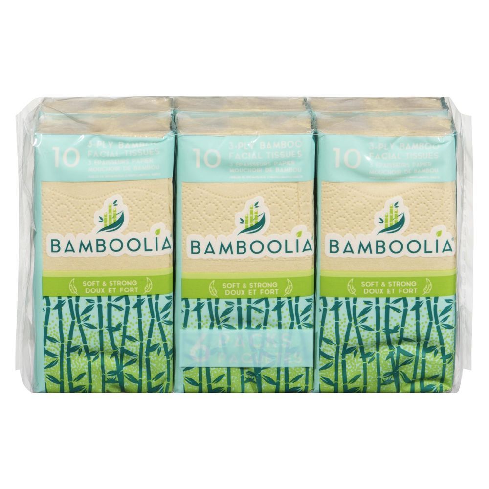 Bamboolia Bamboolia Facial Tissue - Pocket Pack -- 30 Per Case