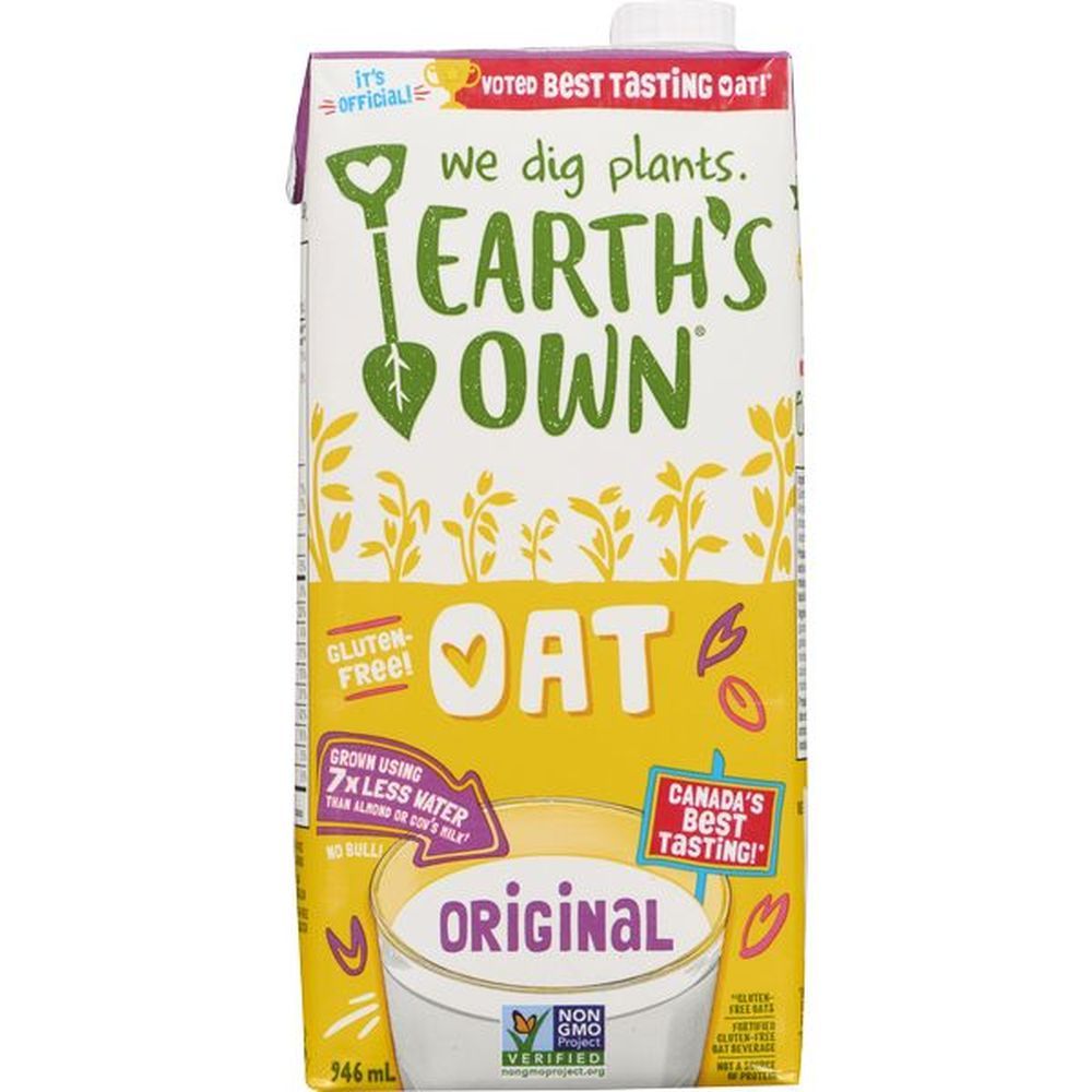 Earth's Own Fortified Original Oat Beverage, 946 Ml
