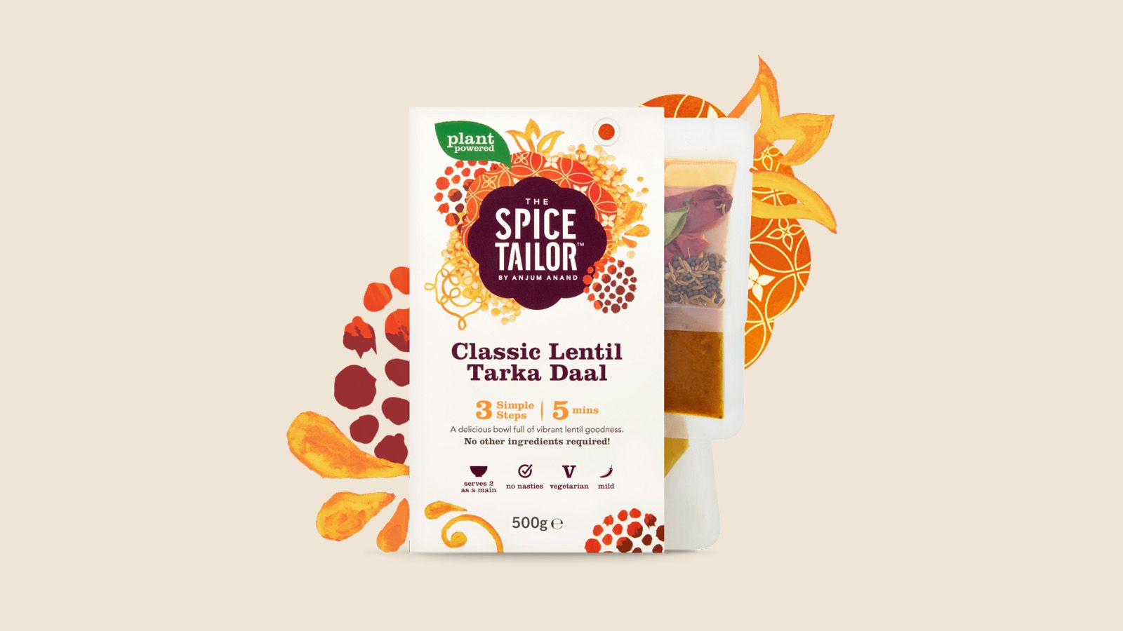 The Spice Tailor Classic Lentil Tarka Daal Kit, 500 G -- 5 Per Case