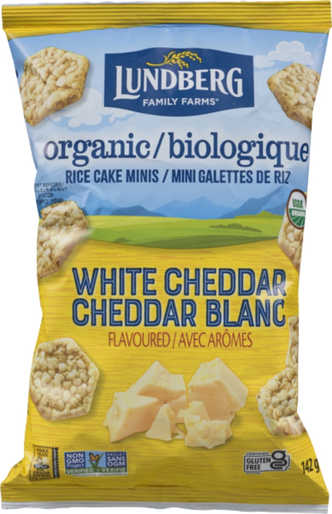 Organic White Cheddar Rice Cake Minis