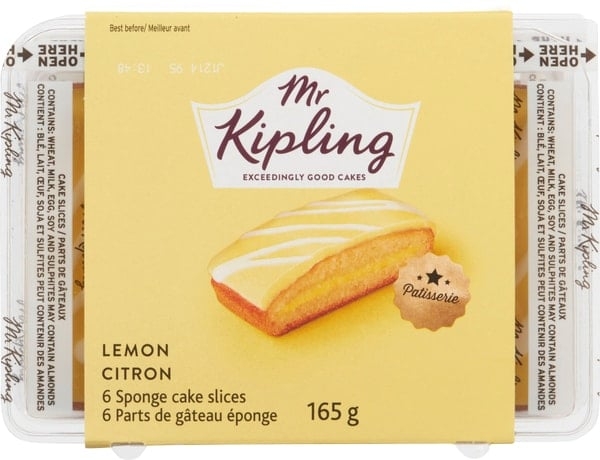 Lemon Sponge Cake Slices