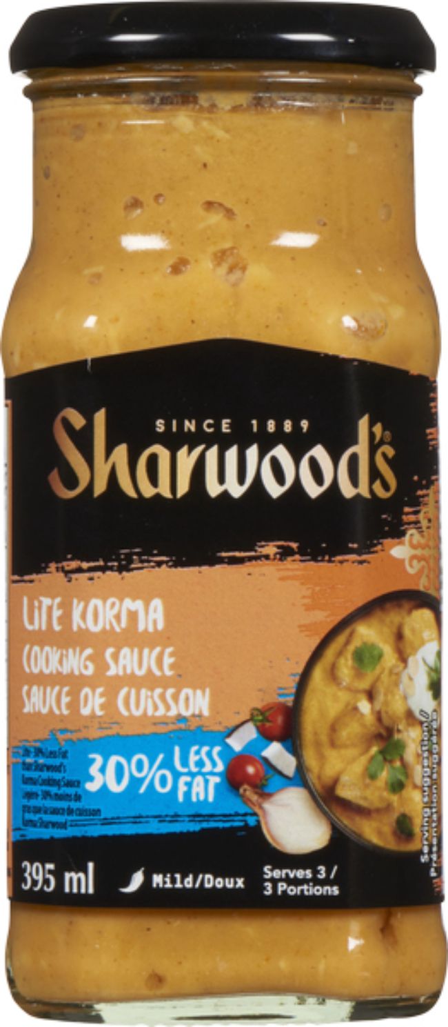Sharwood's Lite Korma Sauce, 395 Ml -- 6 Per Case