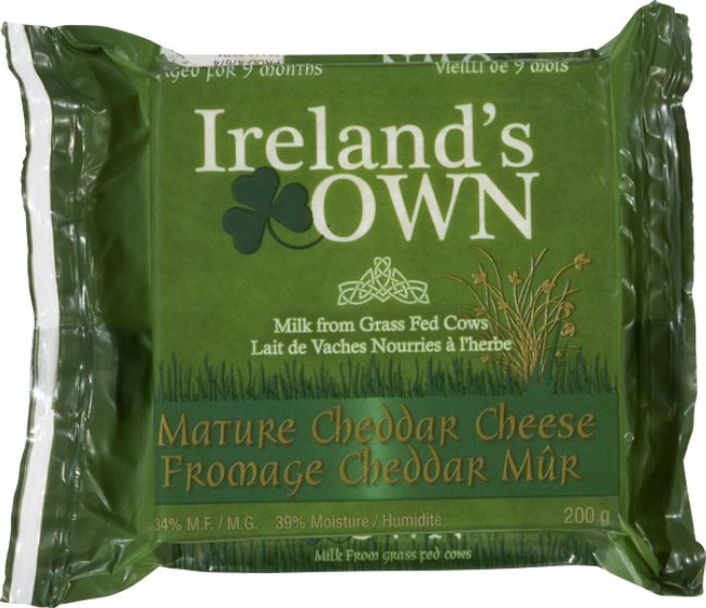 Ireland's Own Mature Cheddar Cheese, 200 G -- 12 Per Case