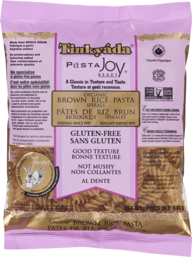 Organic Brown Spirals Pasta