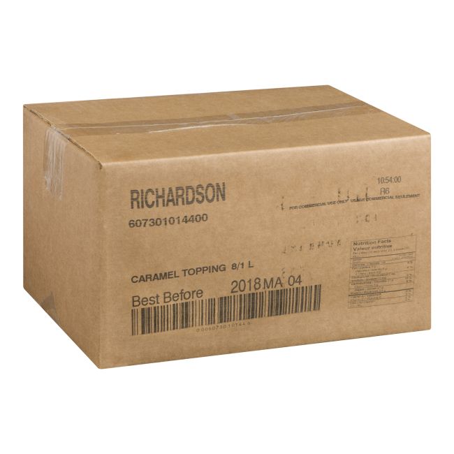 Richardson Caramel Sundae Topping, 1 L -- 8 Per Case