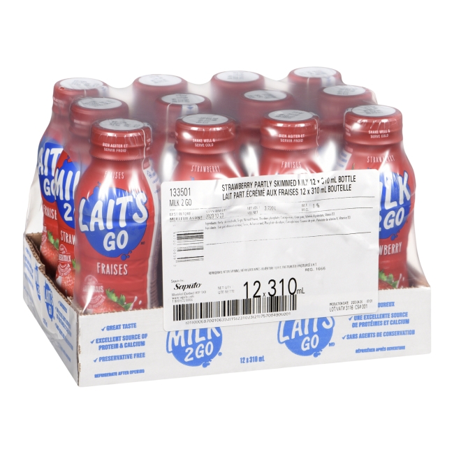 1 Percent Milk Fat Strawberry Milk