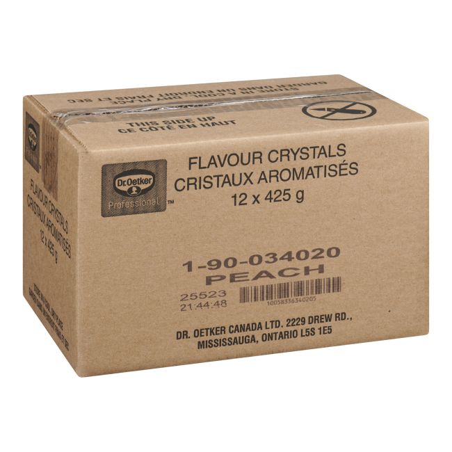 Dr. Oetker Professional Peach Drink Crystals, 425 G -- 12 Per Case