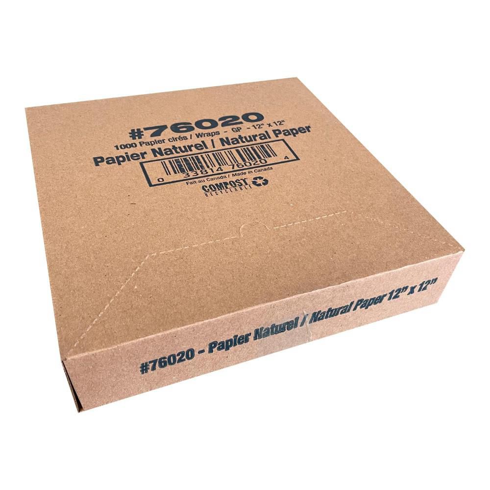Sanfacon Kraft 12 X 12 In Anti-grease Wax Paper, 1000 Count