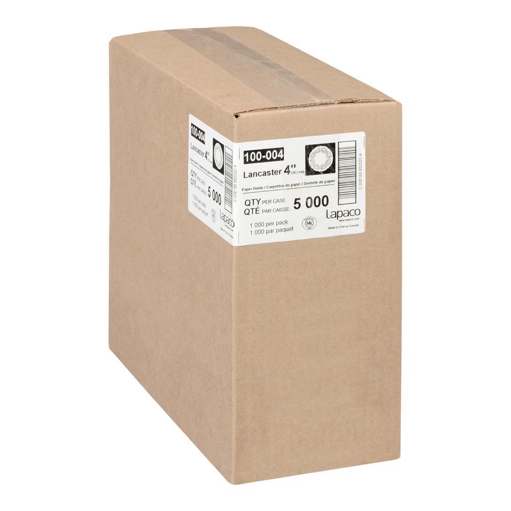 Lancaster 4 in Round White Doily