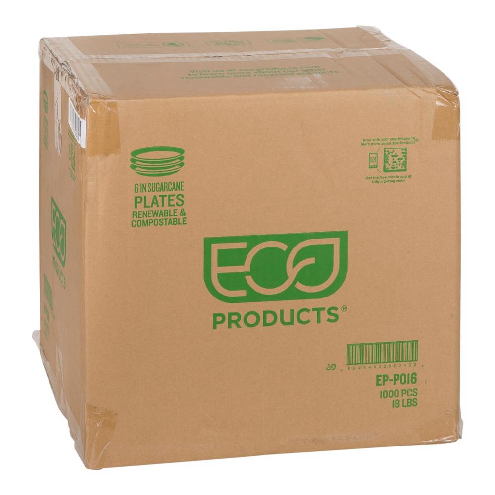 6 in Sugarcane Compostable Round Plate