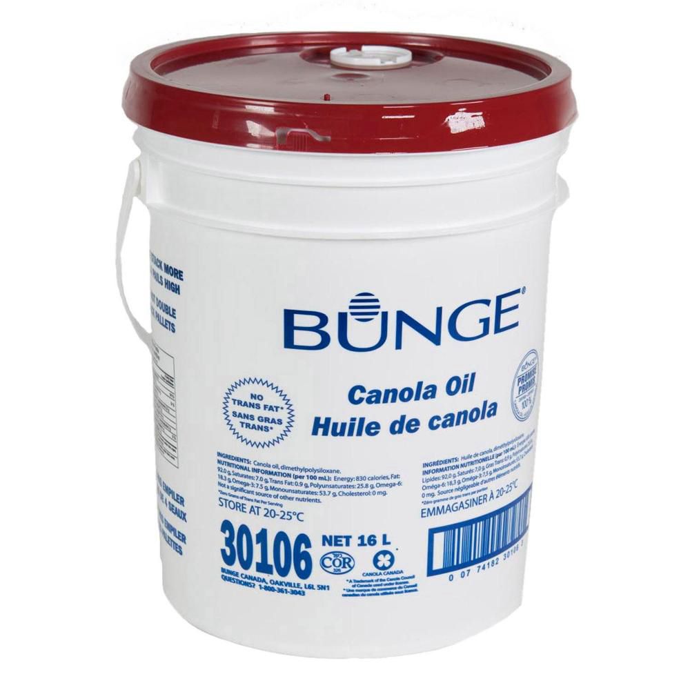 Bunge Canola Oil, 16 L Pail
