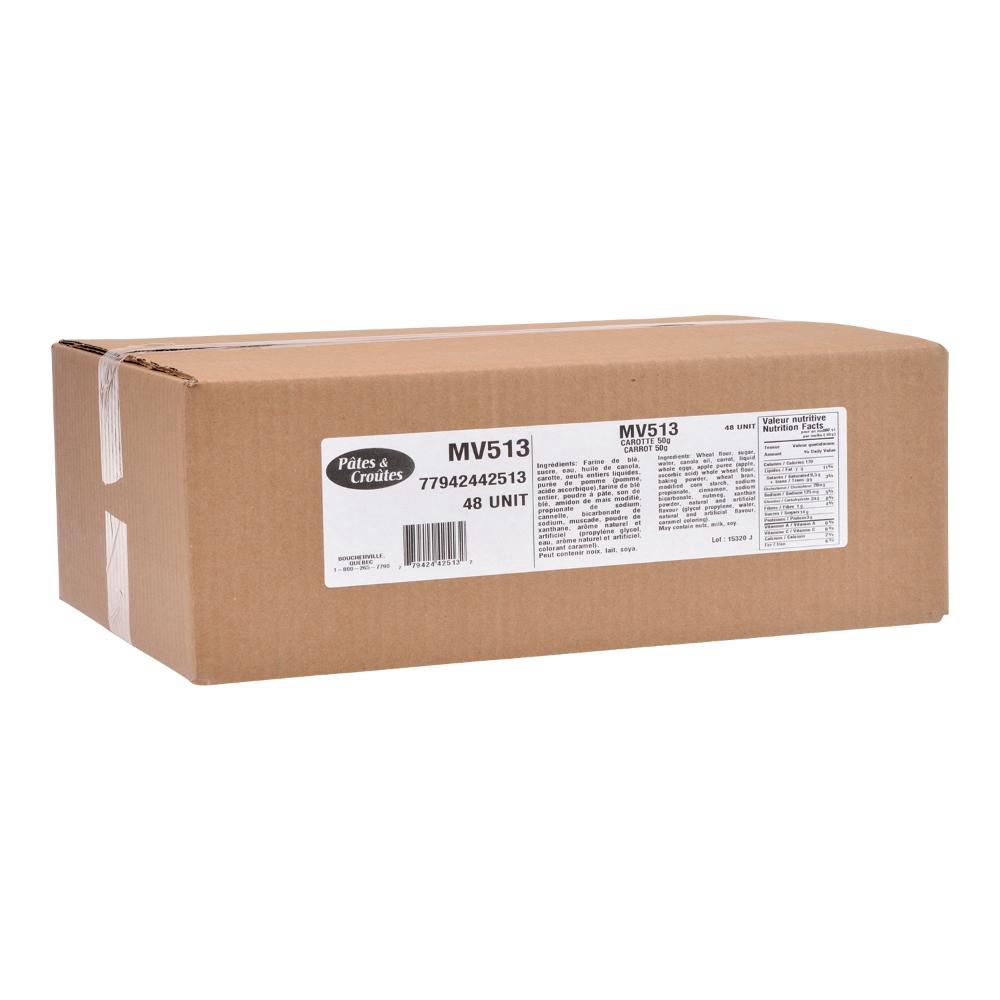 Novali Individually Wrapped Carrot Muffin, 50 G -- 48 Per Case