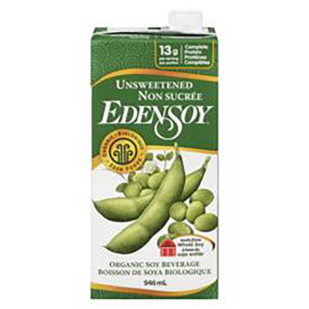 Eden Foods Edensoy Organic Unsweetened Soymilk, 946 Ml -- 12 Per Case