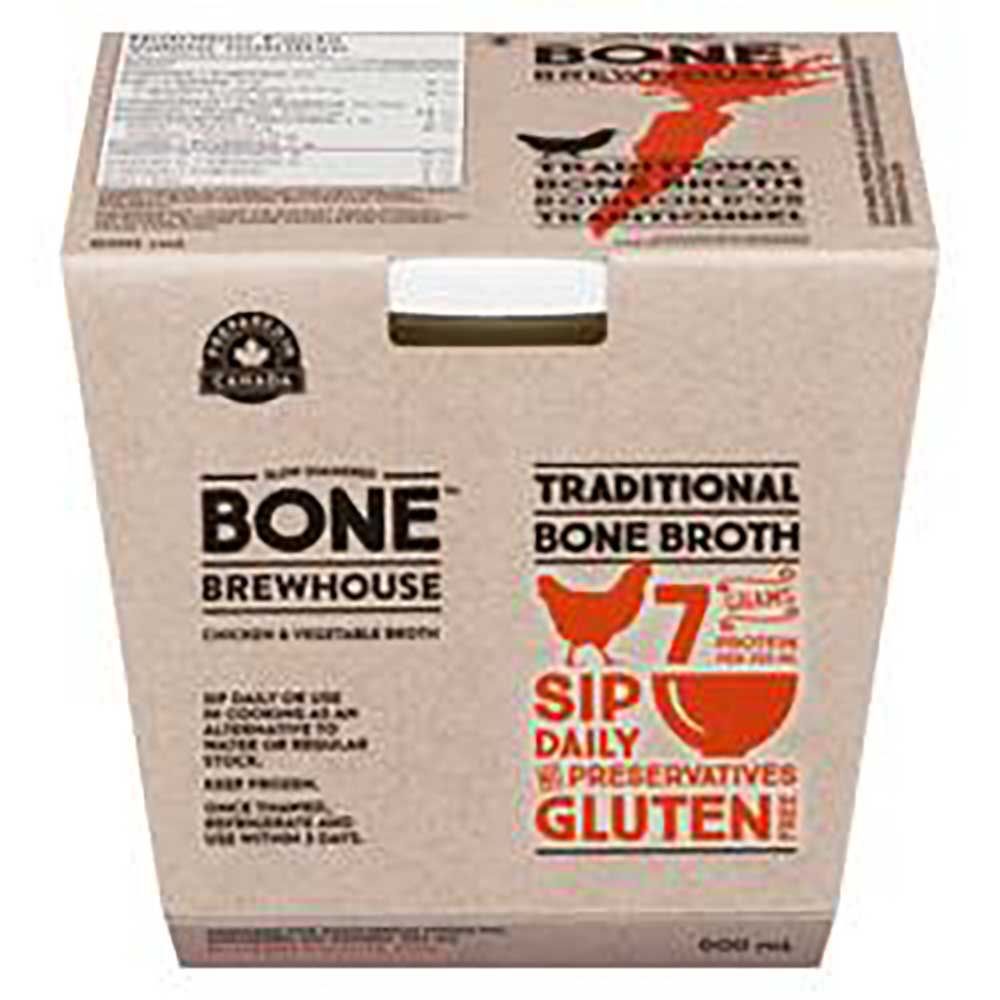 Bone Brewhouse Traditional Chicken And Vegetable Bone Broth, 600 Ml -- 6 Per Case