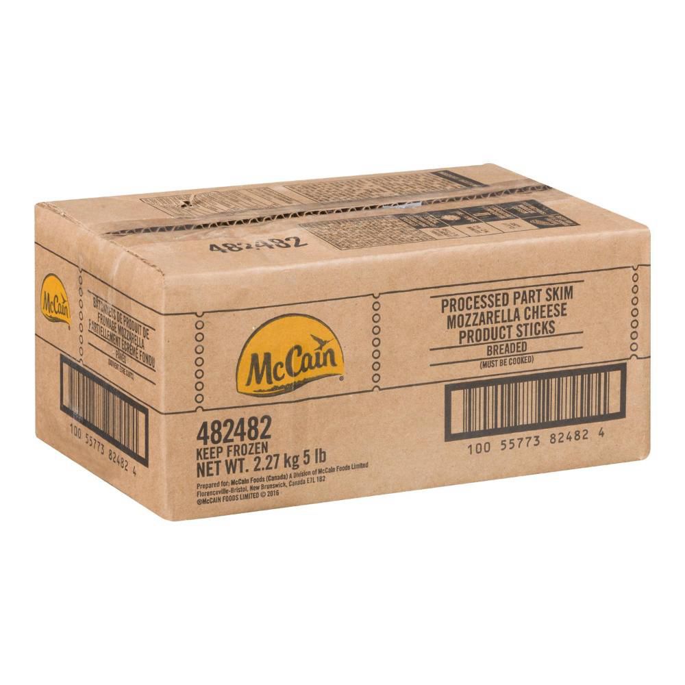 Mccain Breaded Processed Part Skim Mozzarella Cheese Sticks, 2.27 Kg