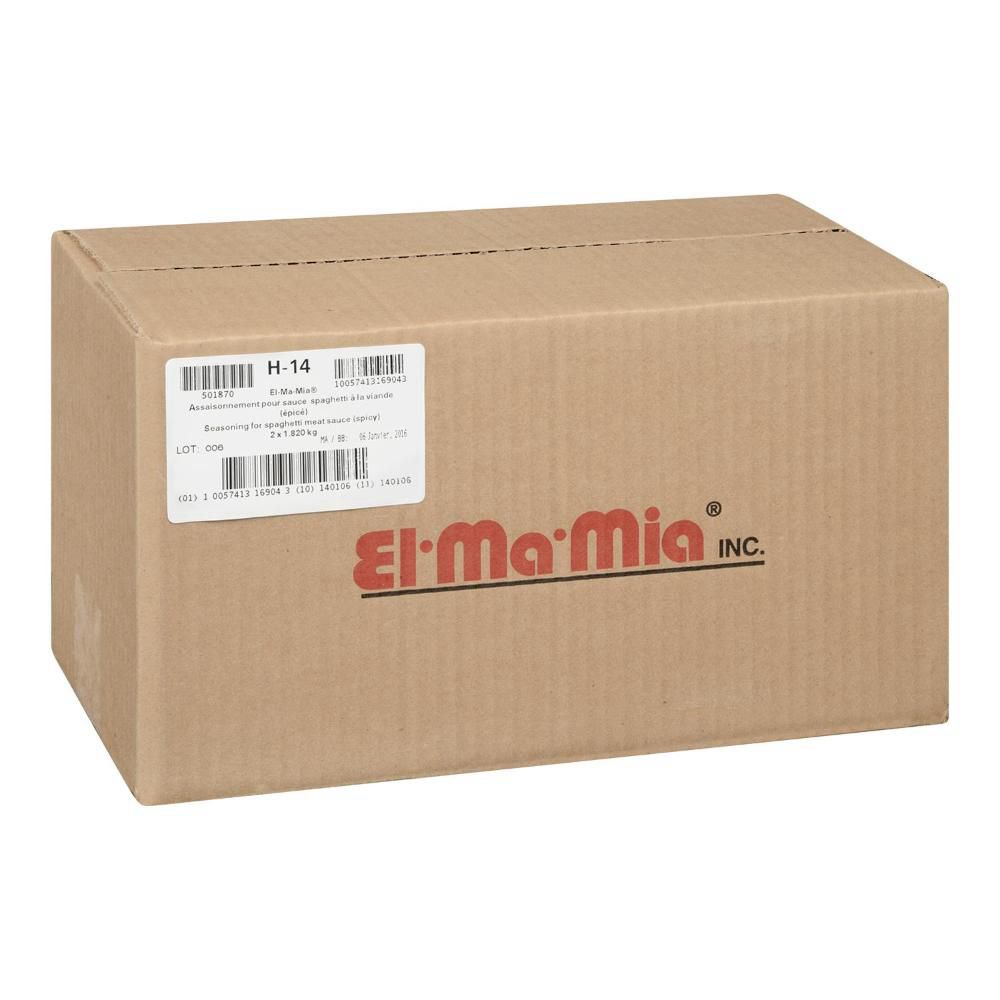 El Ma Mia Spicy Seasoning For Meat Spaghetti Sauce, 1.81 Kg -- 2 Per Case