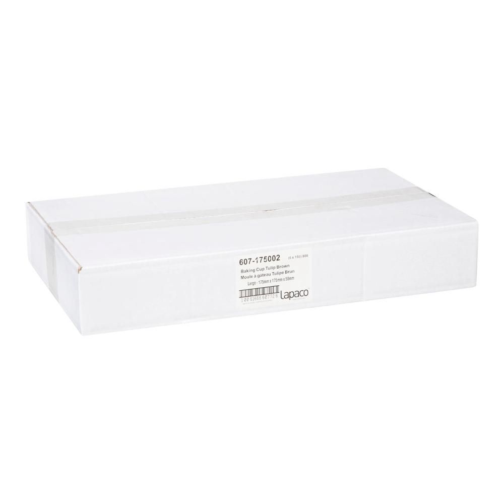 Lapaco 175 Mm Brown Large Tulip Baking Cup, 150 Count -- 6 Per Case