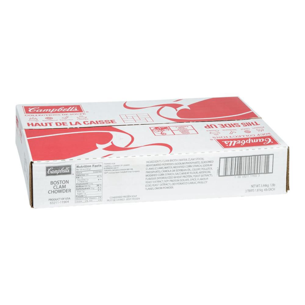 Campbell's Boston Clam Chowder Soup, 1.81 Kg -- 3 Per Case