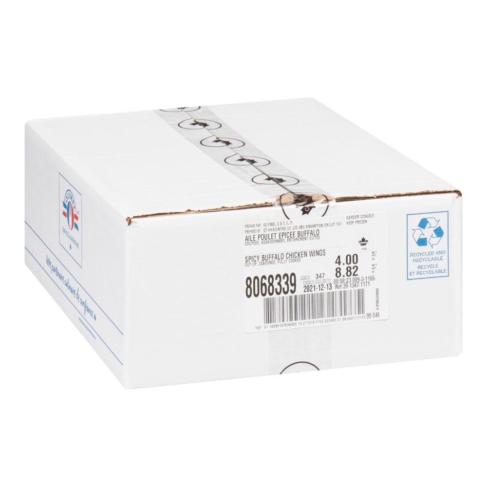 90-120 IQF Cooked Buffalo Chicken Wings