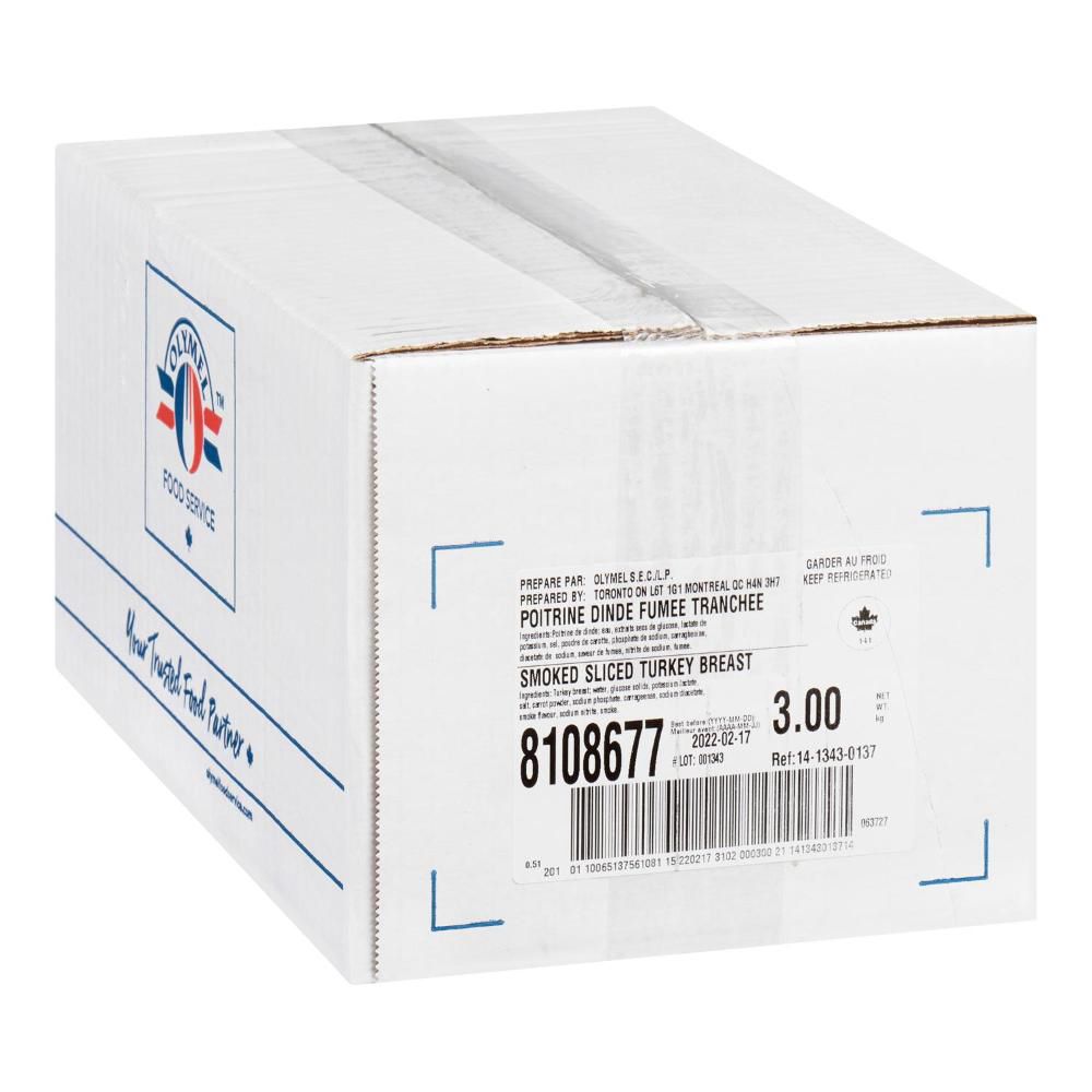 Olymel Sliced Smoked Turkey Breast, 500 G -- 6 Per Case