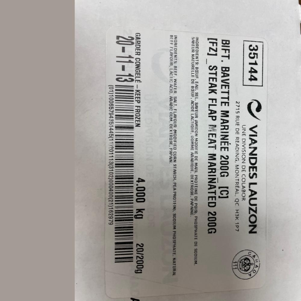 Marinated Beef Steak Flap Meat