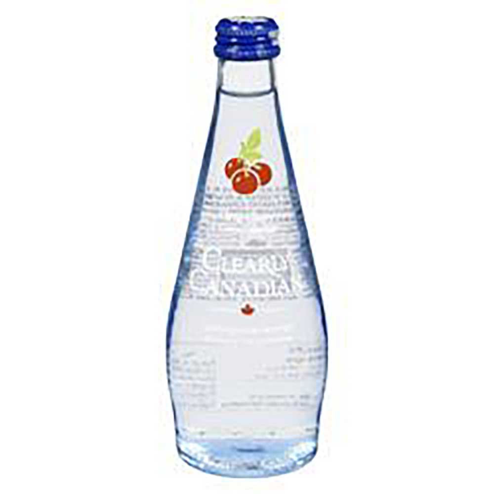 Clearly Canadian Wild Cherry Sparkling Water, 325 Ml -- 12 Per Case