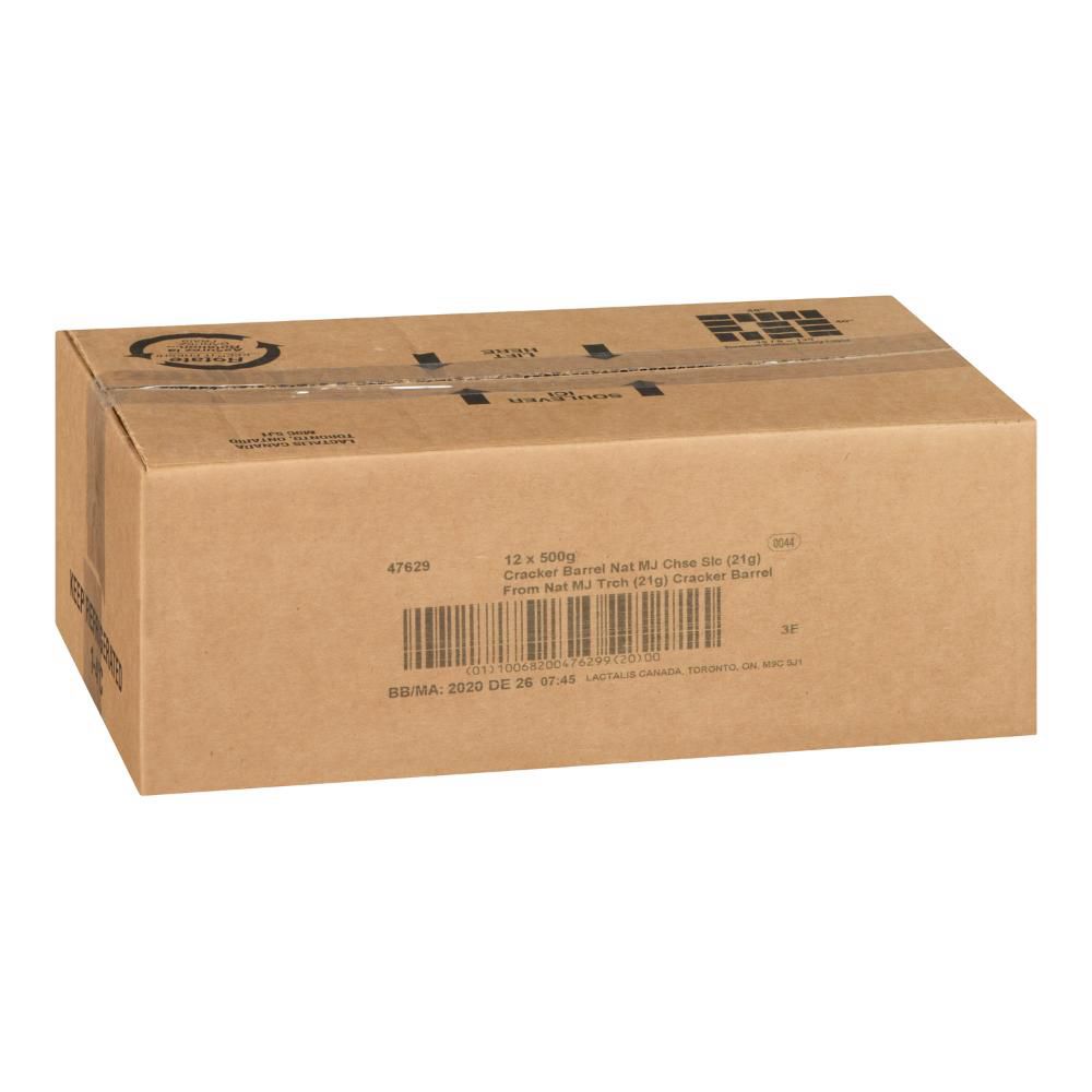 Cracker Barrel Natural Montrey Jack Cheese Slices, 500 G -- 12 Per Case