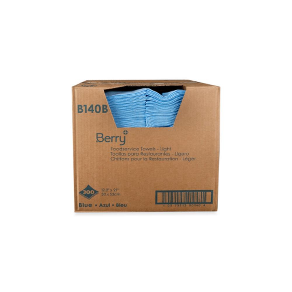 12.5 x 21 in Light Blue Foodservice Towel