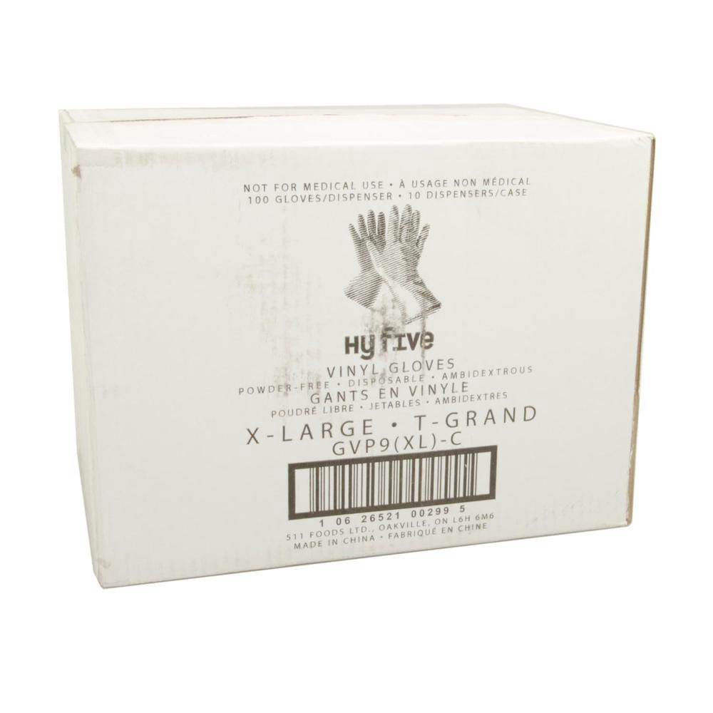 X-Large Powder Free Vinyl Gloves